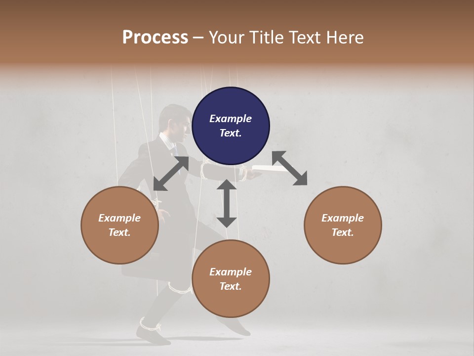 Career Controlled Businessperson PowerPoint Template