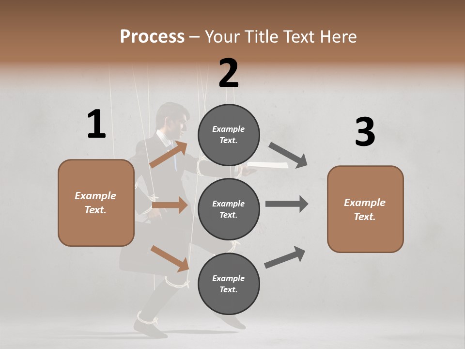 Career Controlled Businessperson PowerPoint Template