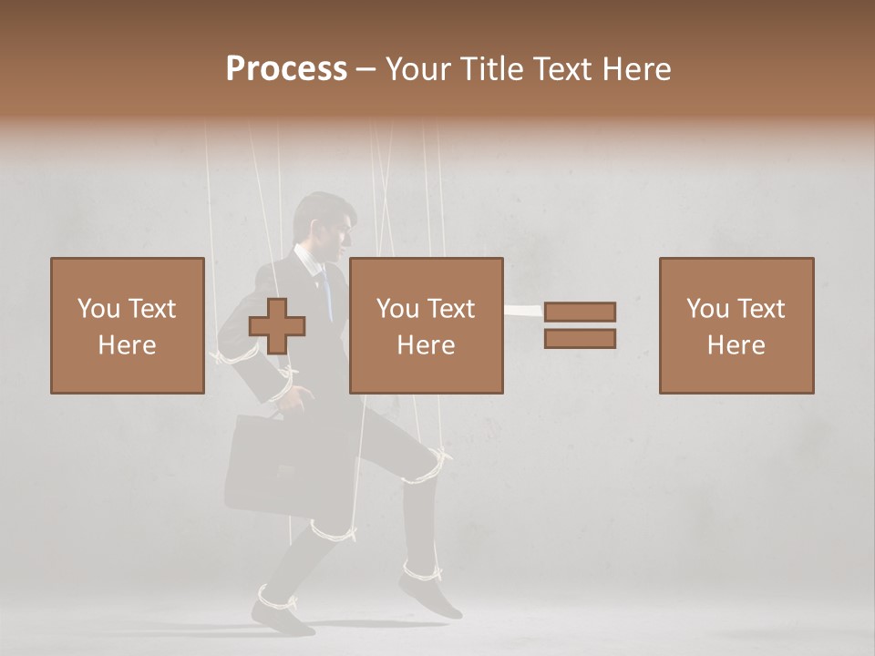 Career Controlled Businessperson PowerPoint Template