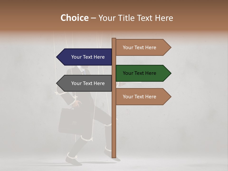 Career Controlled Businessperson PowerPoint Template