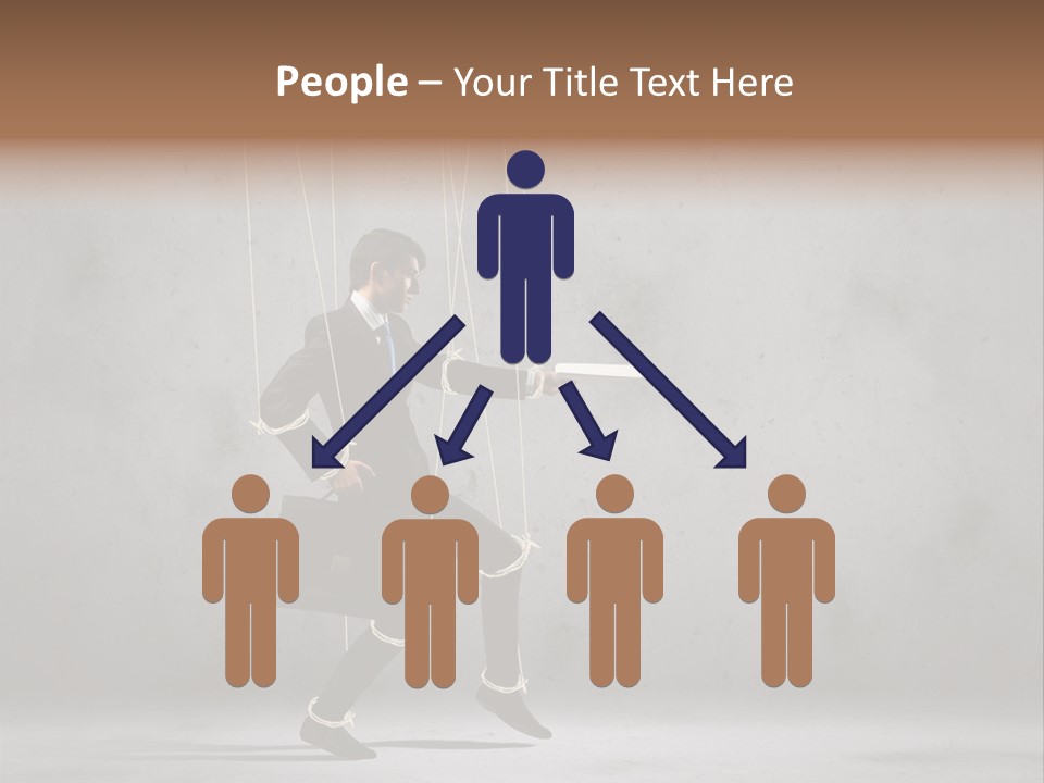 Career Controlled Businessperson PowerPoint Template