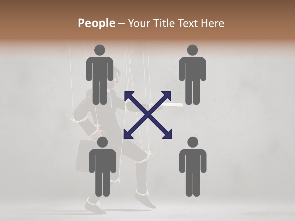 Career Controlled Businessperson PowerPoint Template