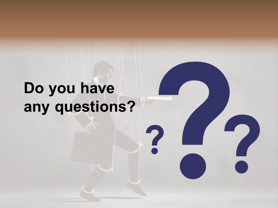 Career Controlled Businessperson PowerPoint Template