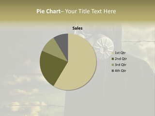 Male Soldier Chemical PowerPoint Template