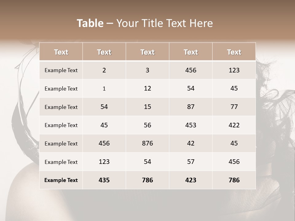Emotion Hair  PowerPoint Template