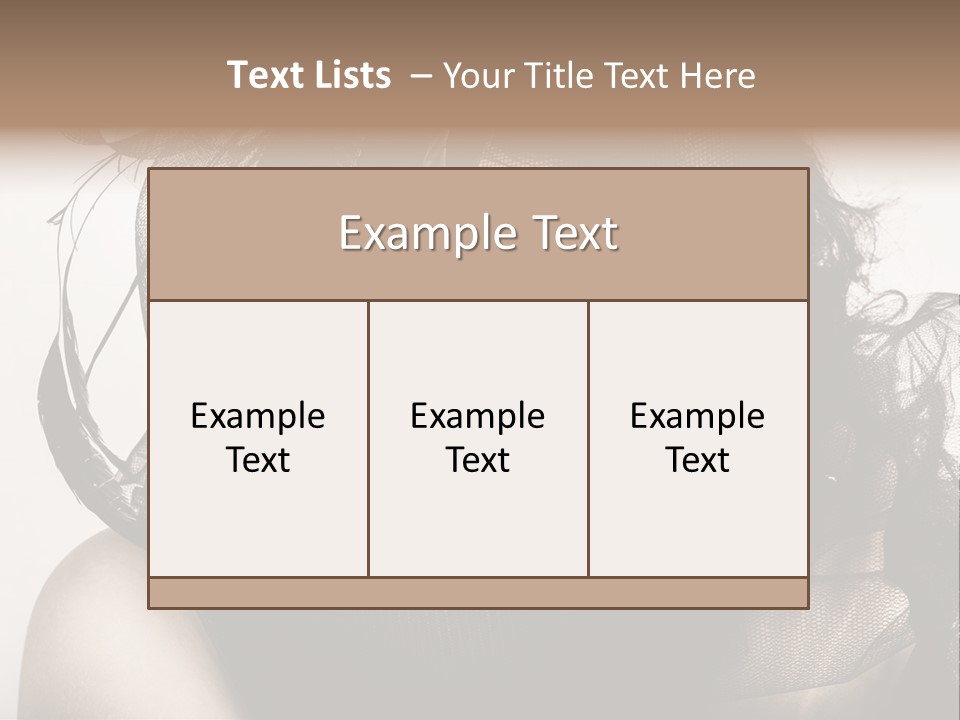Emotion Hair  PowerPoint Template