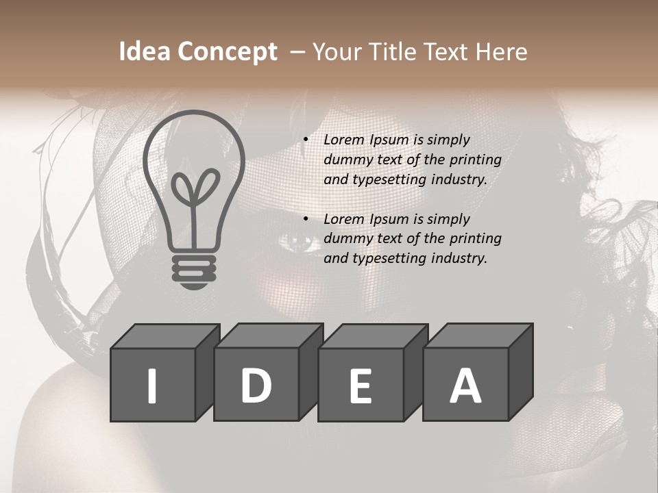 Emotion Hair  PowerPoint Template