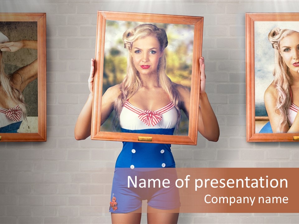 Place Portrait Decoration PowerPoint Template