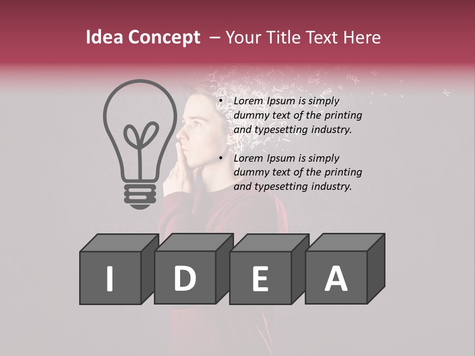 Develop Head Study PowerPoint Template