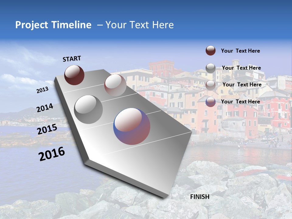 Boat Coastal Europe PowerPoint Template