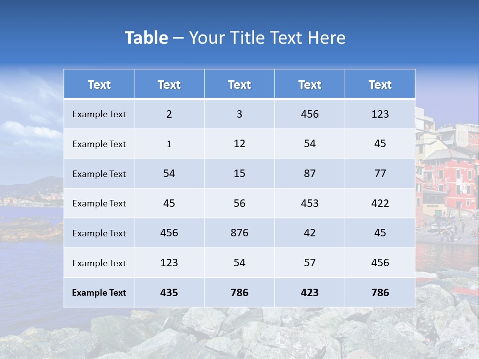 Boat Coastal Europe PowerPoint Template