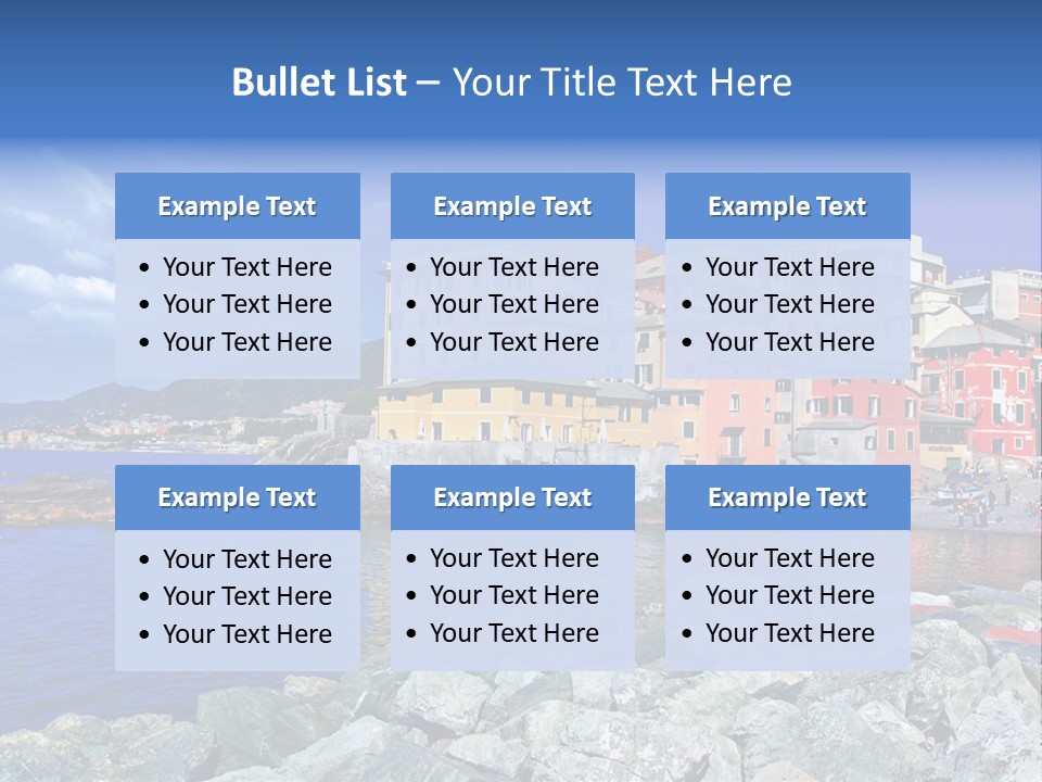 Boat Coastal Europe PowerPoint Template