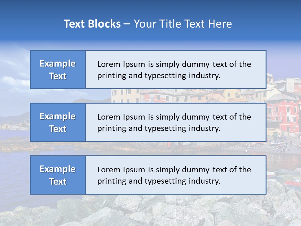 Boat Coastal Europe PowerPoint Template