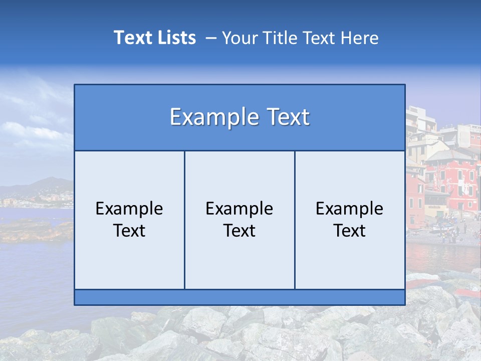 Boat Coastal Europe PowerPoint Template