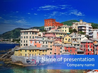 Destination Blue Italy PowerPoint Template