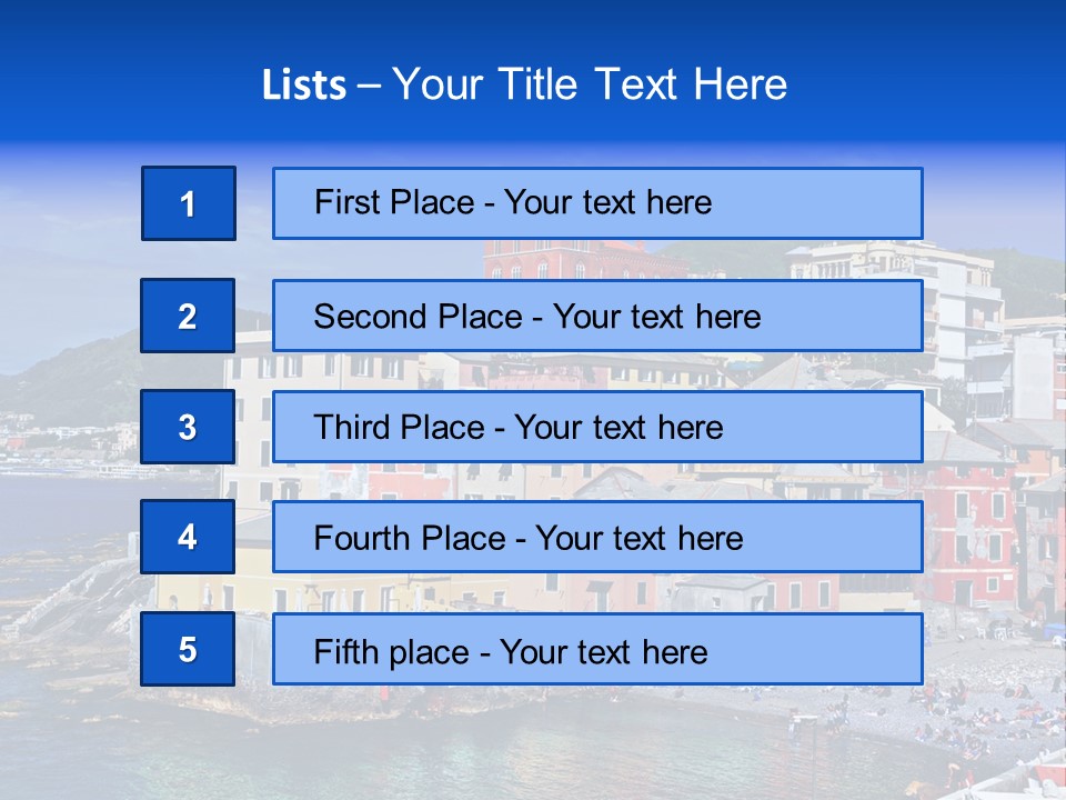 Destination Blue Italy PowerPoint Template