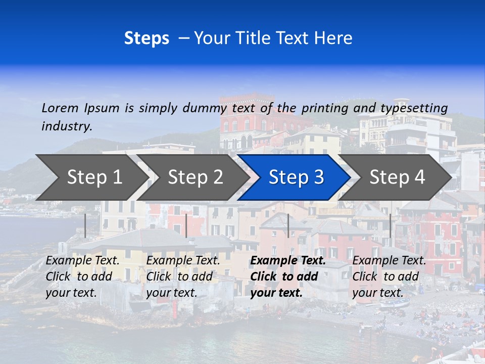 Destination Blue Italy PowerPoint Template