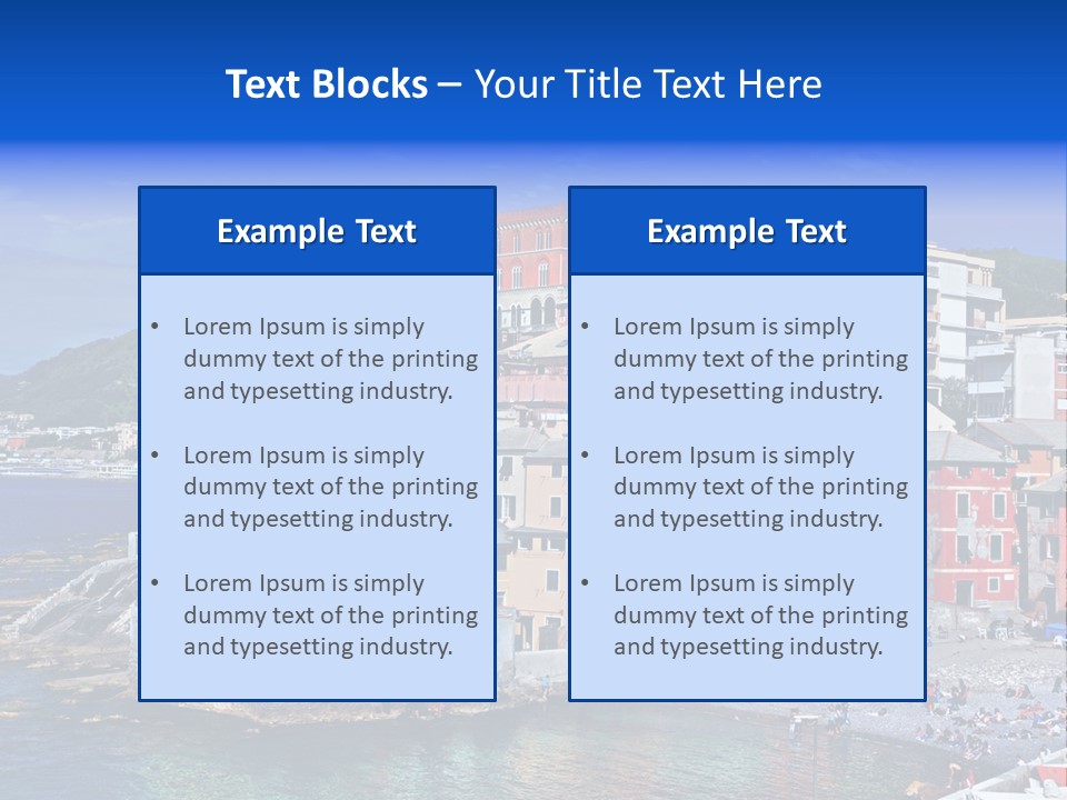 Destination Blue Italy PowerPoint Template