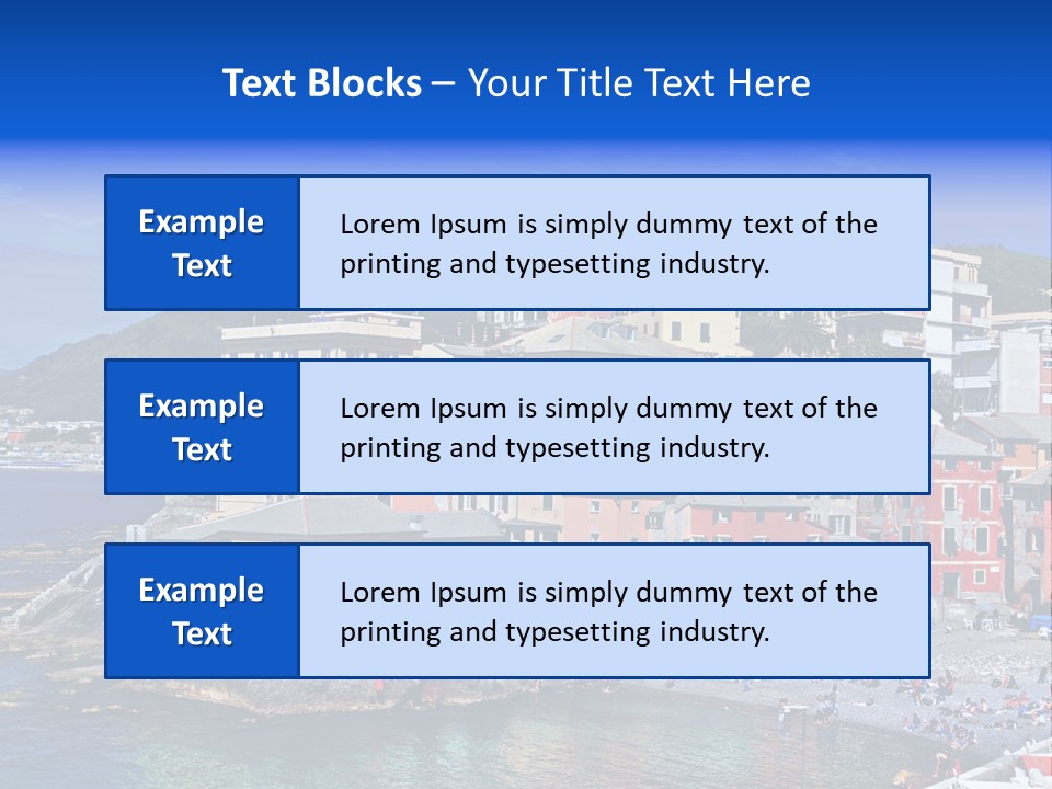 Destination Blue Italy PowerPoint Template