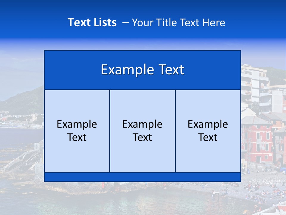 Destination Blue Italy PowerPoint Template