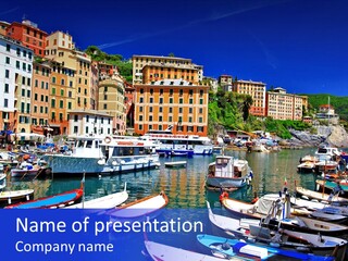 Mediterranean Panoramic Landscape PowerPoint Template