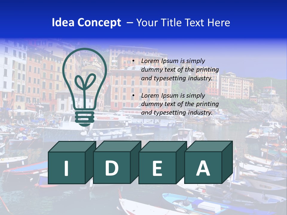 Mediterranean Panoramic Landscape PowerPoint Template