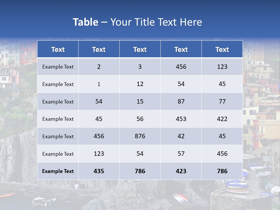 Coastline Vacation Vista PowerPoint Template