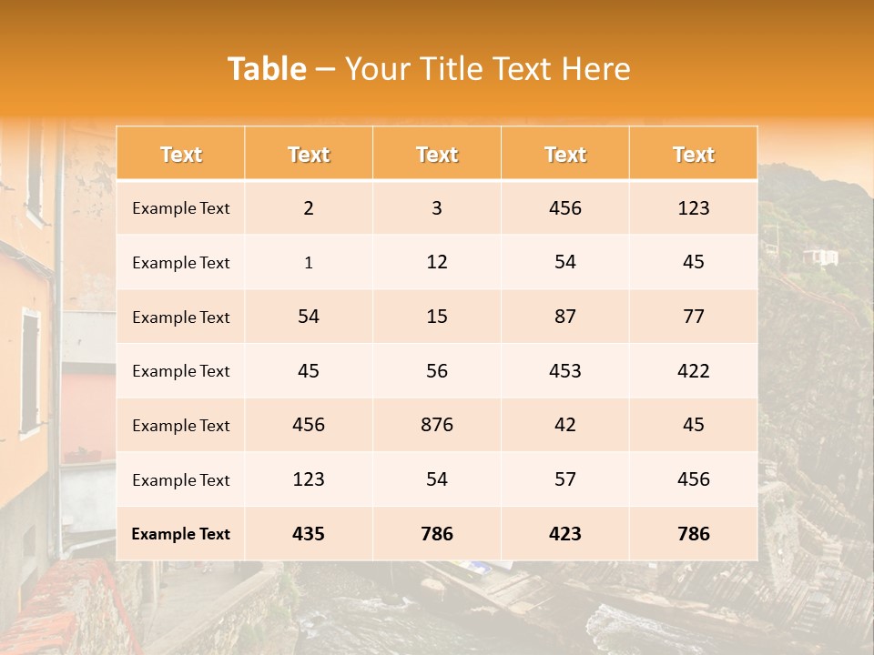 Extreme Outdoor Liguria PowerPoint Template