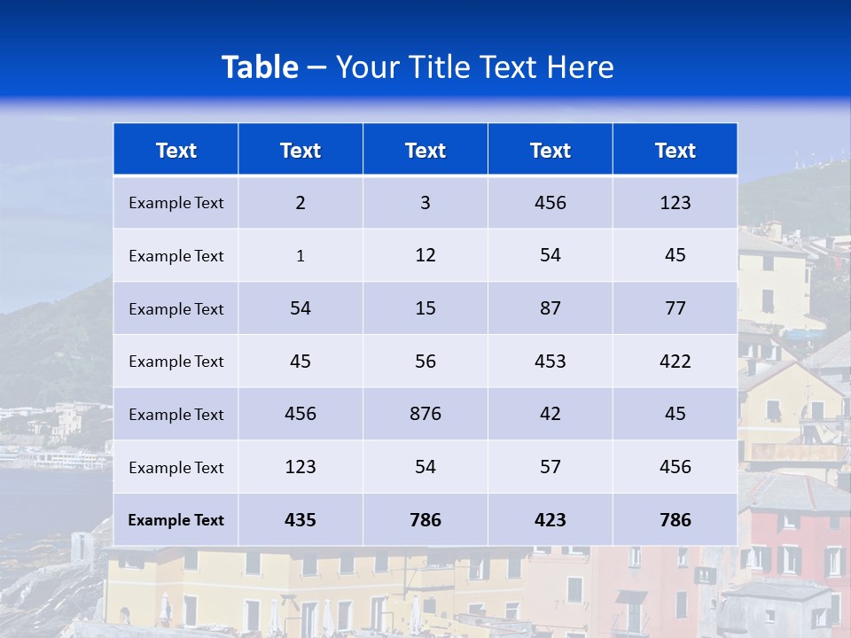 Panorama Scenic Coastal PowerPoint Template