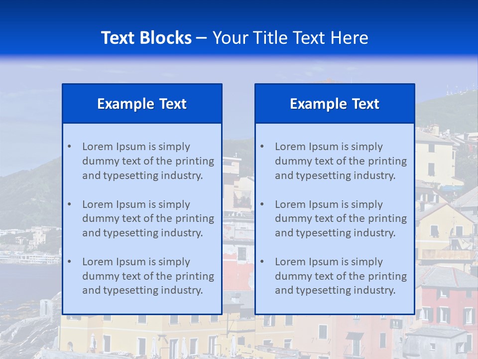 Panorama Scenic Coastal PowerPoint Template