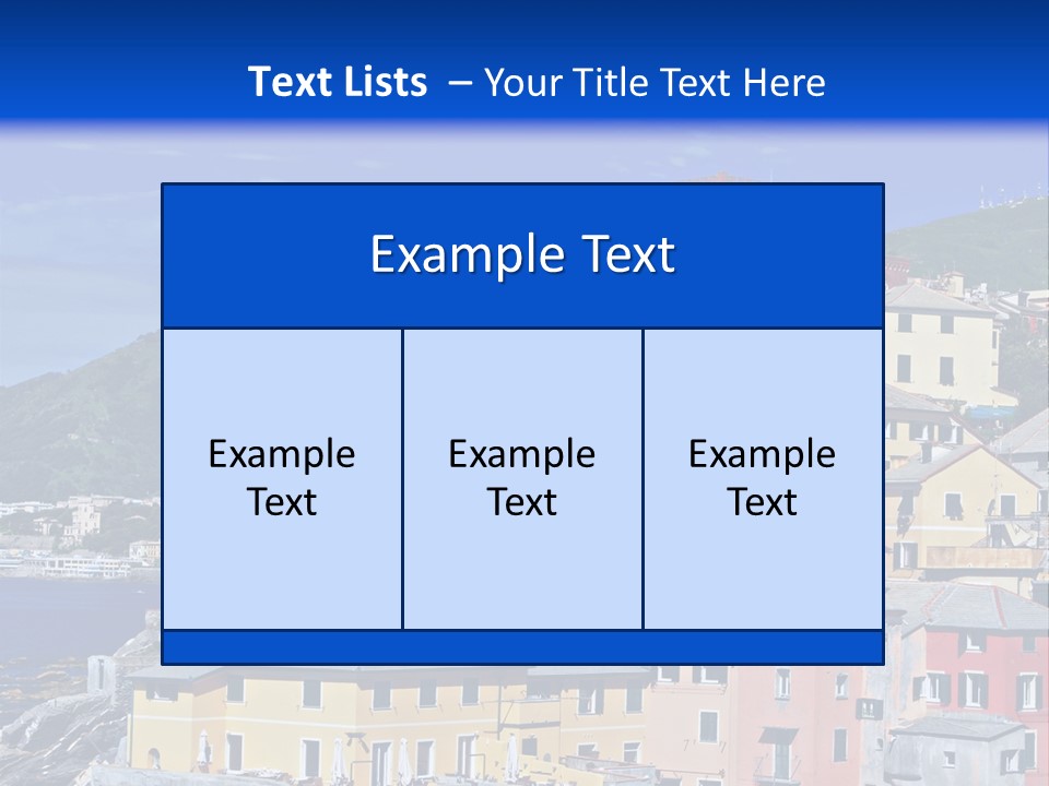 Panorama Scenic Coastal PowerPoint Template