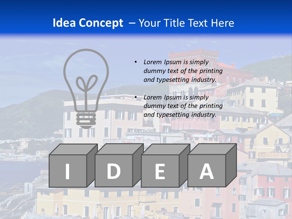 Panorama Scenic Coastal PowerPoint Template