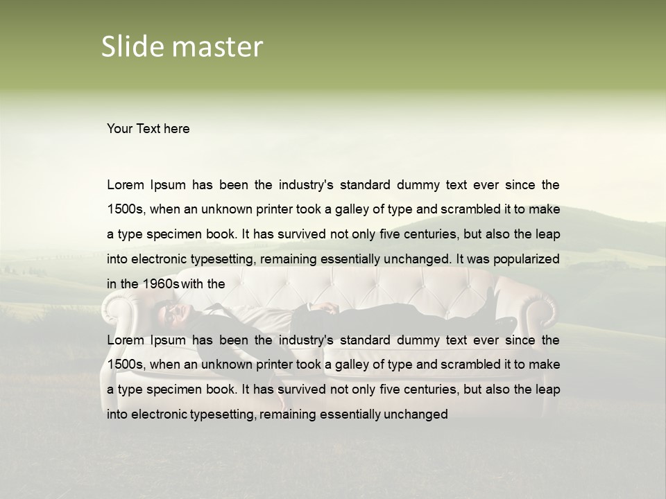 Comfort Glasses Occupation PowerPoint Template