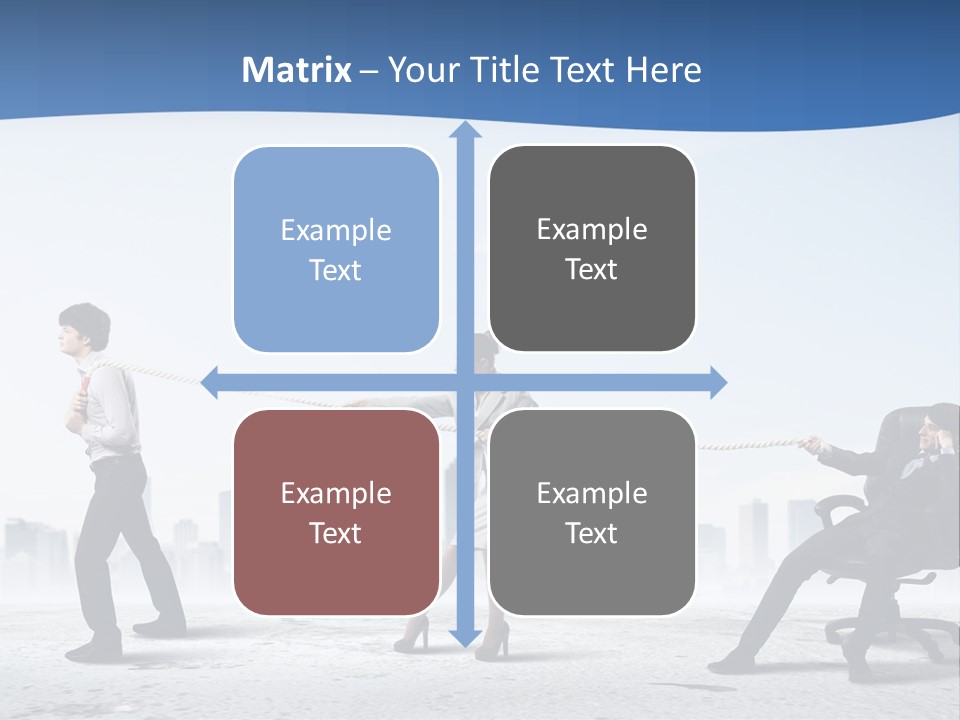 Businesswoman Graphic Male PowerPoint Template