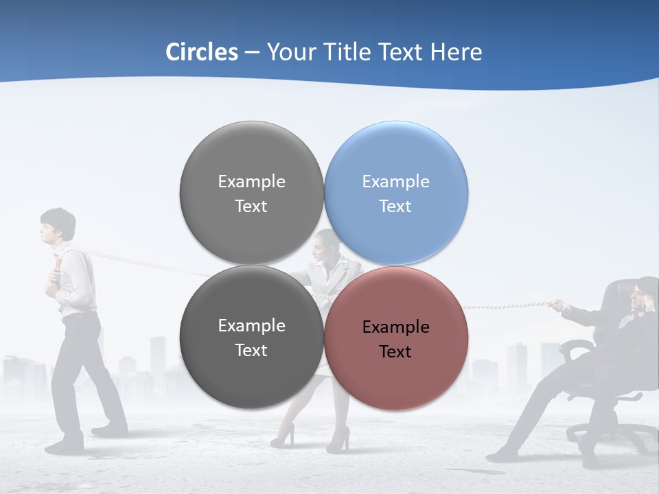 Businesswoman Graphic Male PowerPoint Template