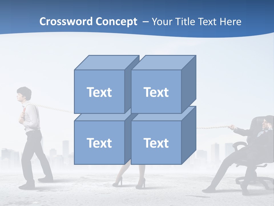 Businesswoman Graphic Male PowerPoint Template