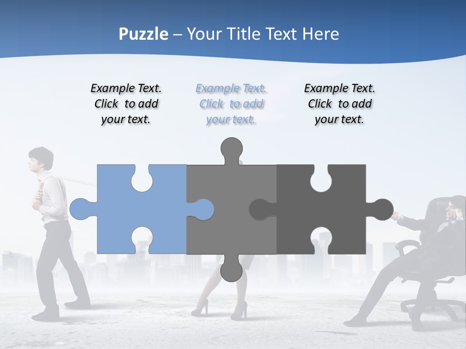 Businesswoman Graphic Male PowerPoint Template