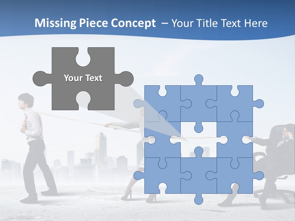 Businesswoman Graphic Male PowerPoint Template