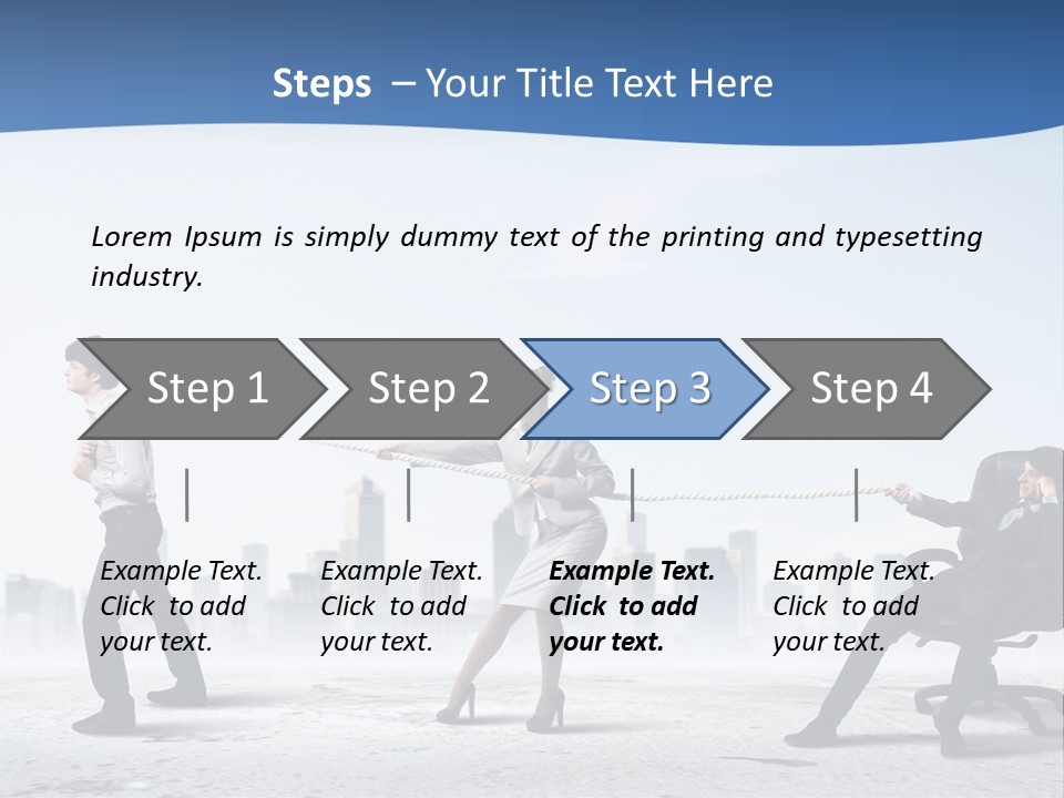 Businesswoman Graphic Male PowerPoint Template