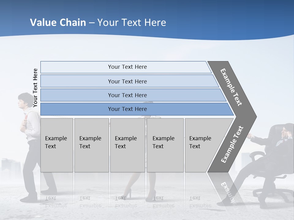 Businesswoman Graphic Male PowerPoint Template