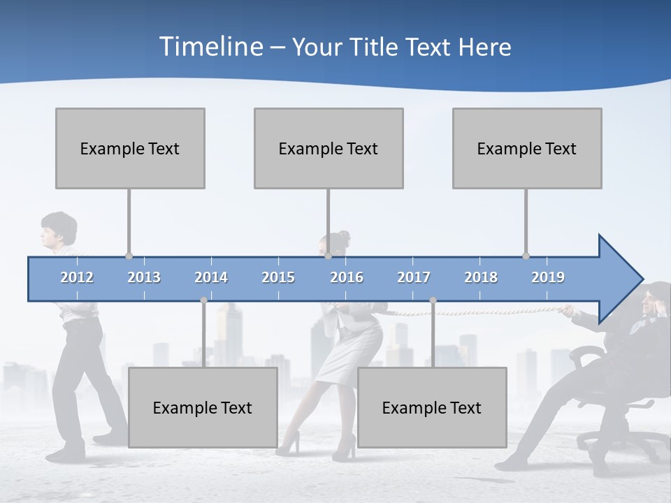 Businesswoman Graphic Male PowerPoint Template