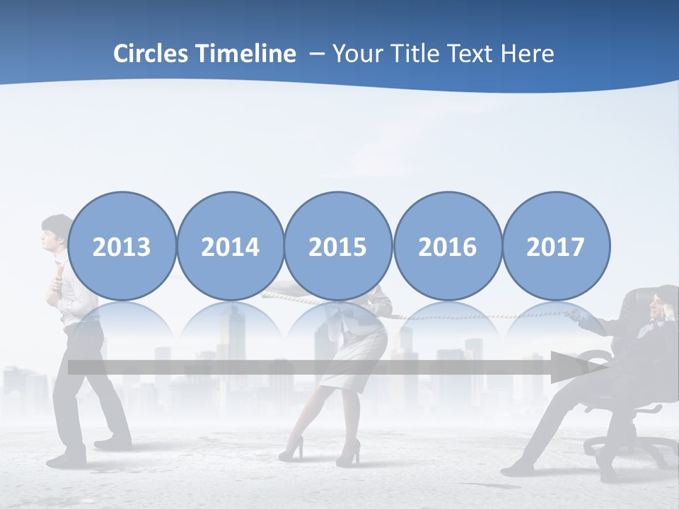 Businesswoman Graphic Male PowerPoint Template