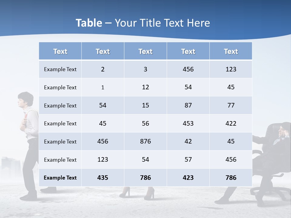 Businesswoman Graphic Male PowerPoint Template