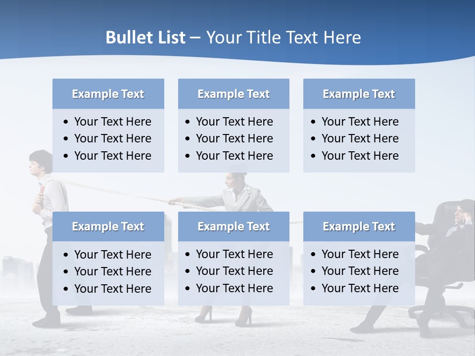 Businesswoman Graphic Male PowerPoint Template