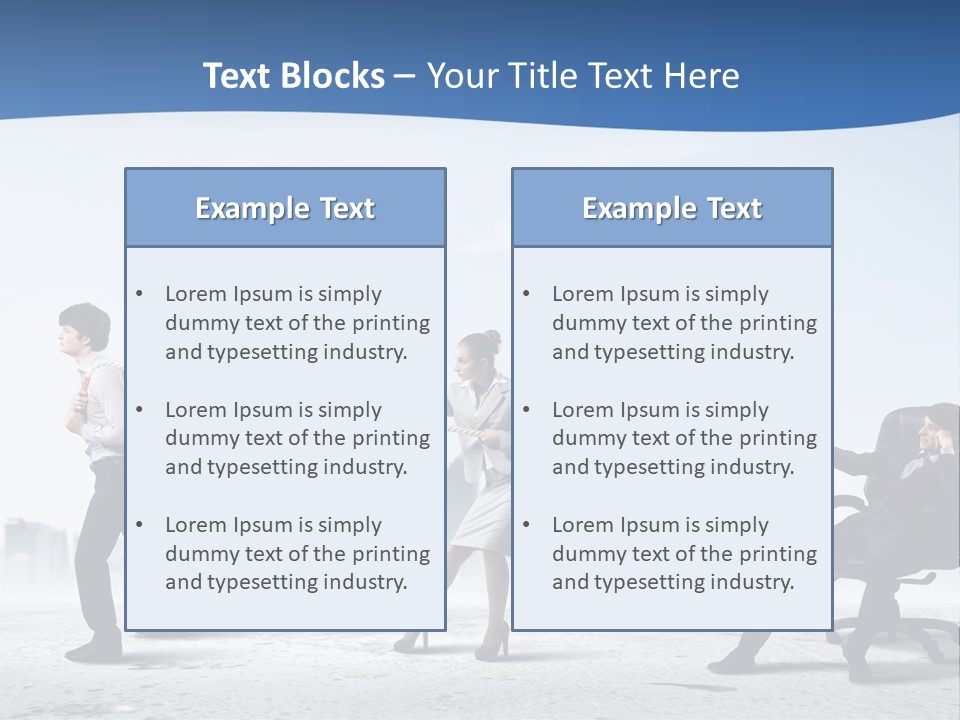Businesswoman Graphic Male PowerPoint Template