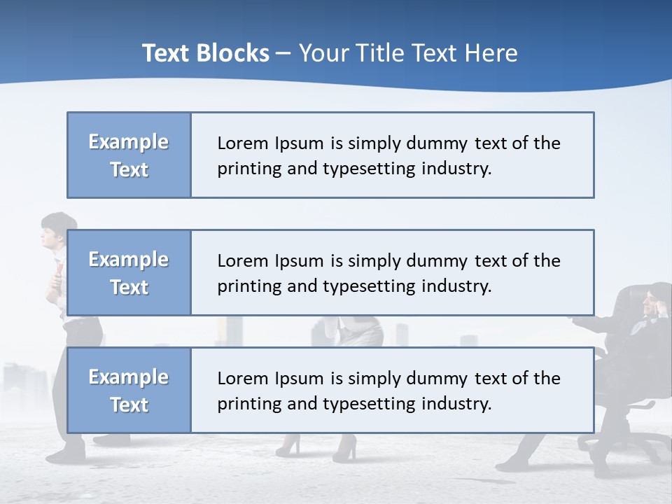 Businesswoman Graphic Male PowerPoint Template