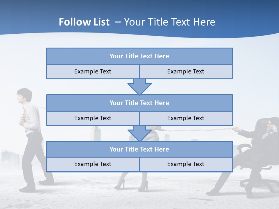 Businesswoman Graphic Male PowerPoint Template