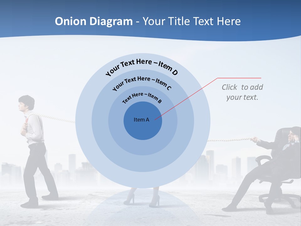 Businesswoman Graphic Male PowerPoint Template