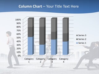 Businesswoman Graphic Male PowerPoint Template