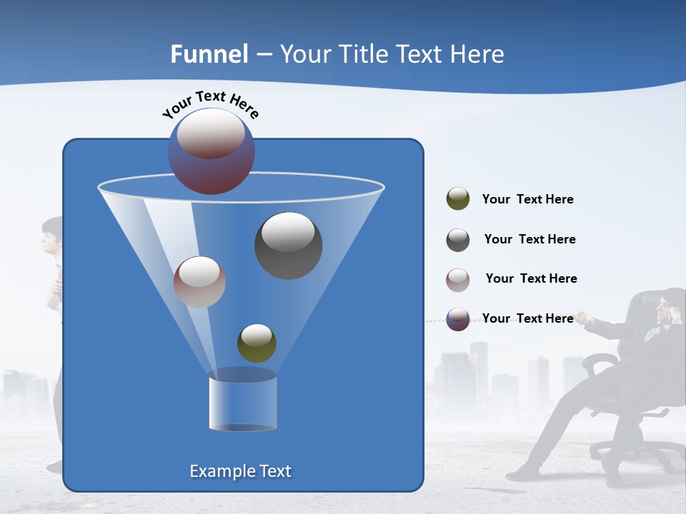 Businesswoman Graphic Male PowerPoint Template